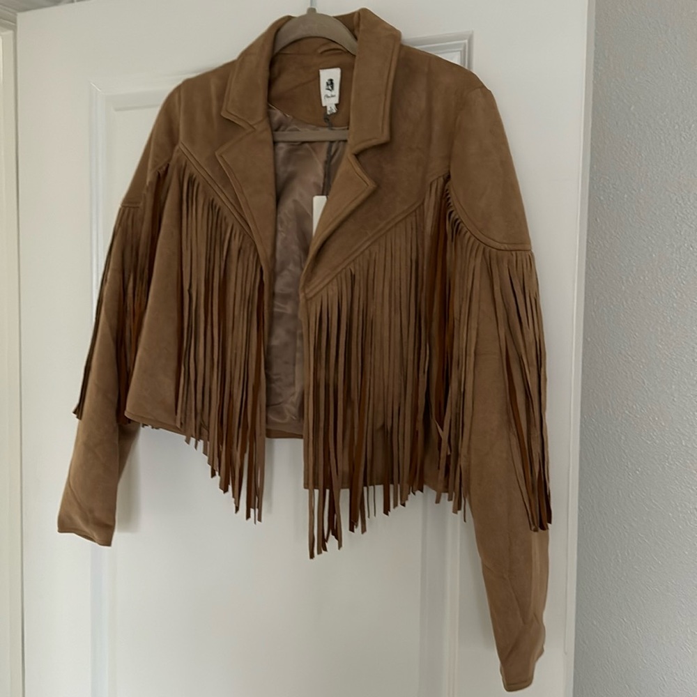 Brand new fringe jacket